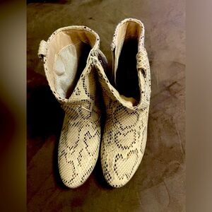 Snakeskin boots